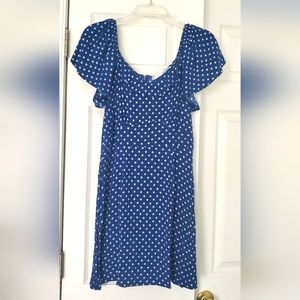 Blue Polka Dot Dress